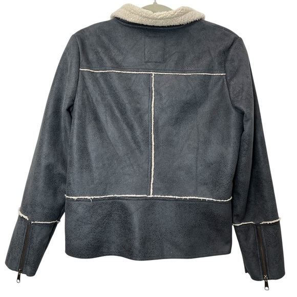 Prana Gray Esme Sherpa Zip Jacket Women Size Medium - Picture 6 of 10